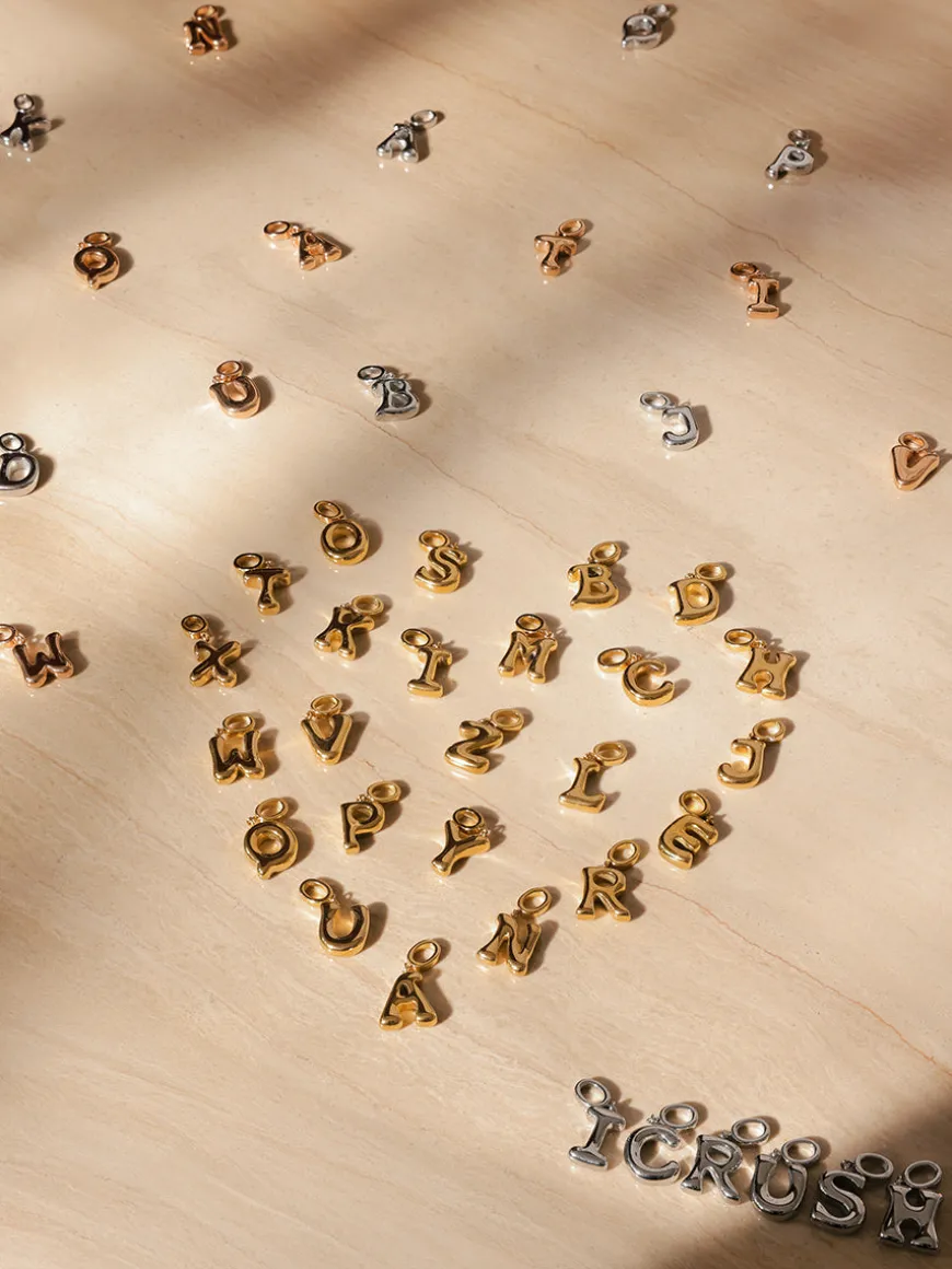 Puffy Letter Ketten-Charms
