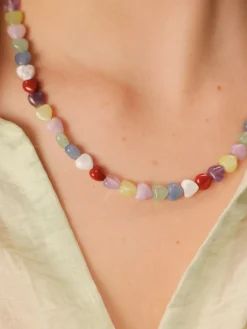 Rainbow Heart Kette