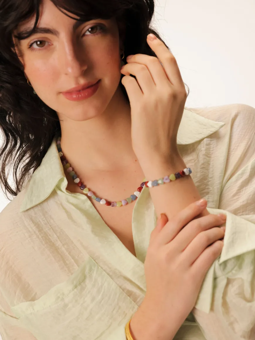 Rainbow Heart Kette