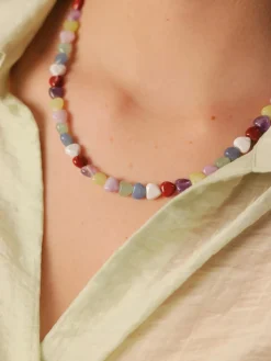 Rainbow Heart Kette