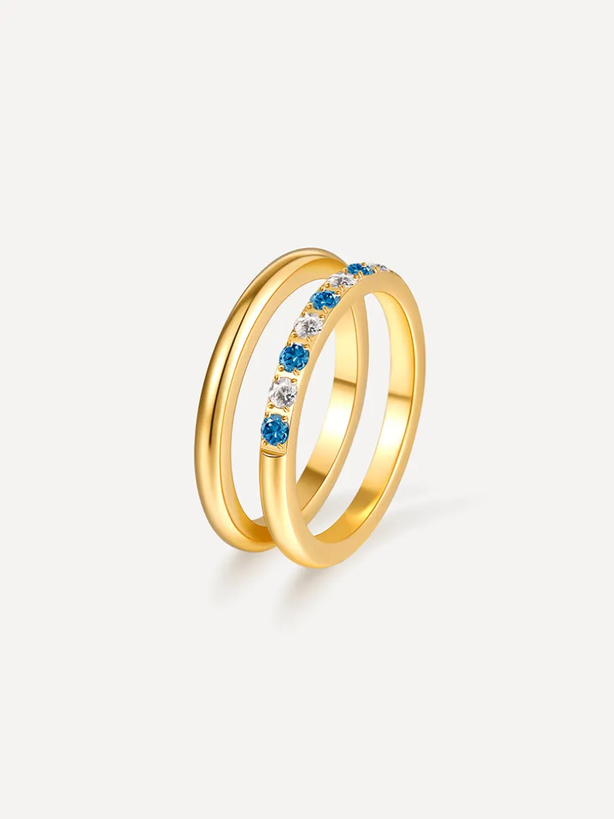 Sea and Sky Horizon Duo Ring