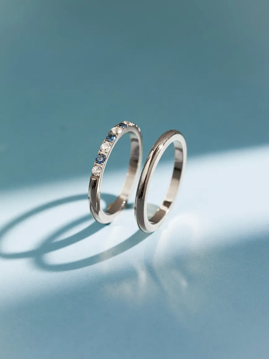 Sea and Sky Horizon Duo Ring