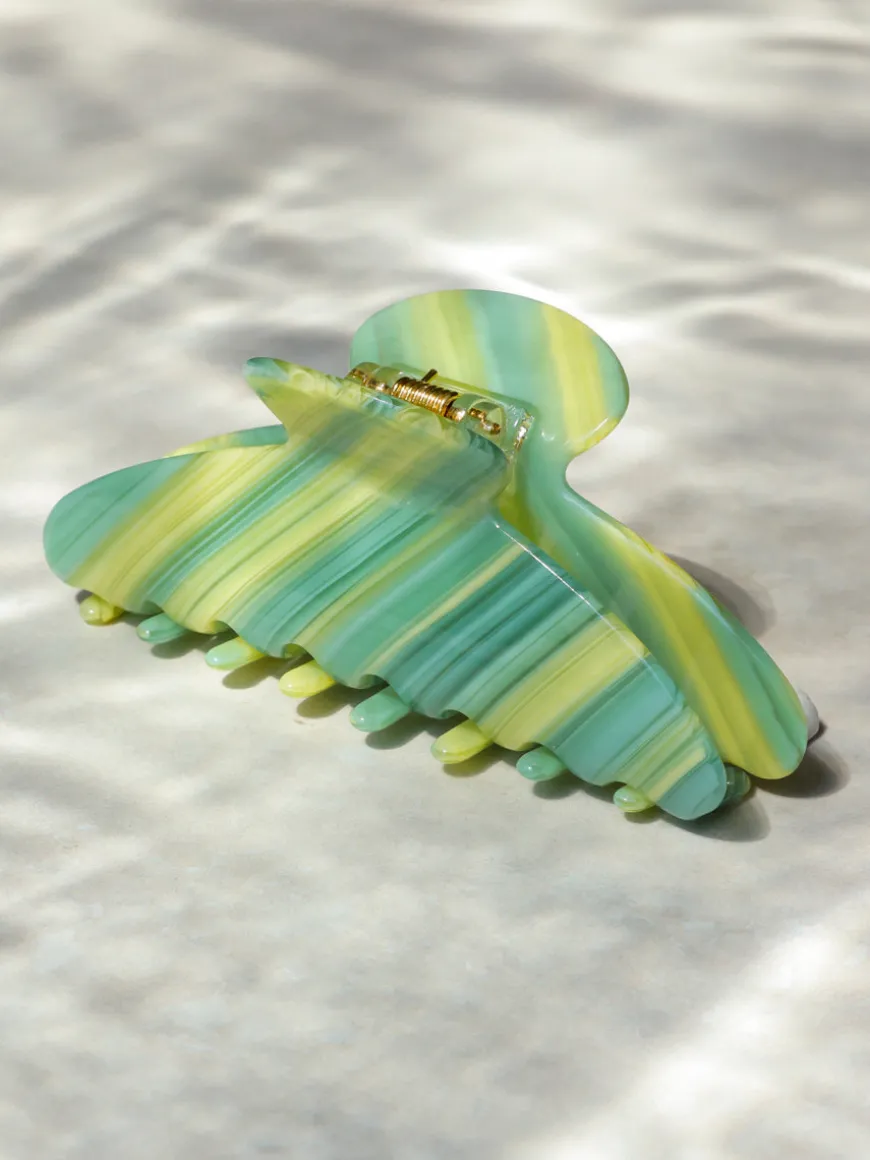 Serenade Haarklammer Green-striped