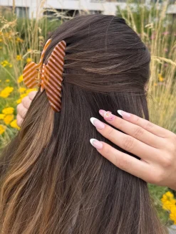 Serenade Haarklammer Orange-striped
