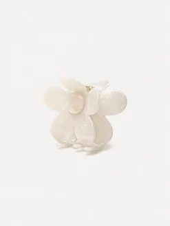 Serene Flower White Haarklammer