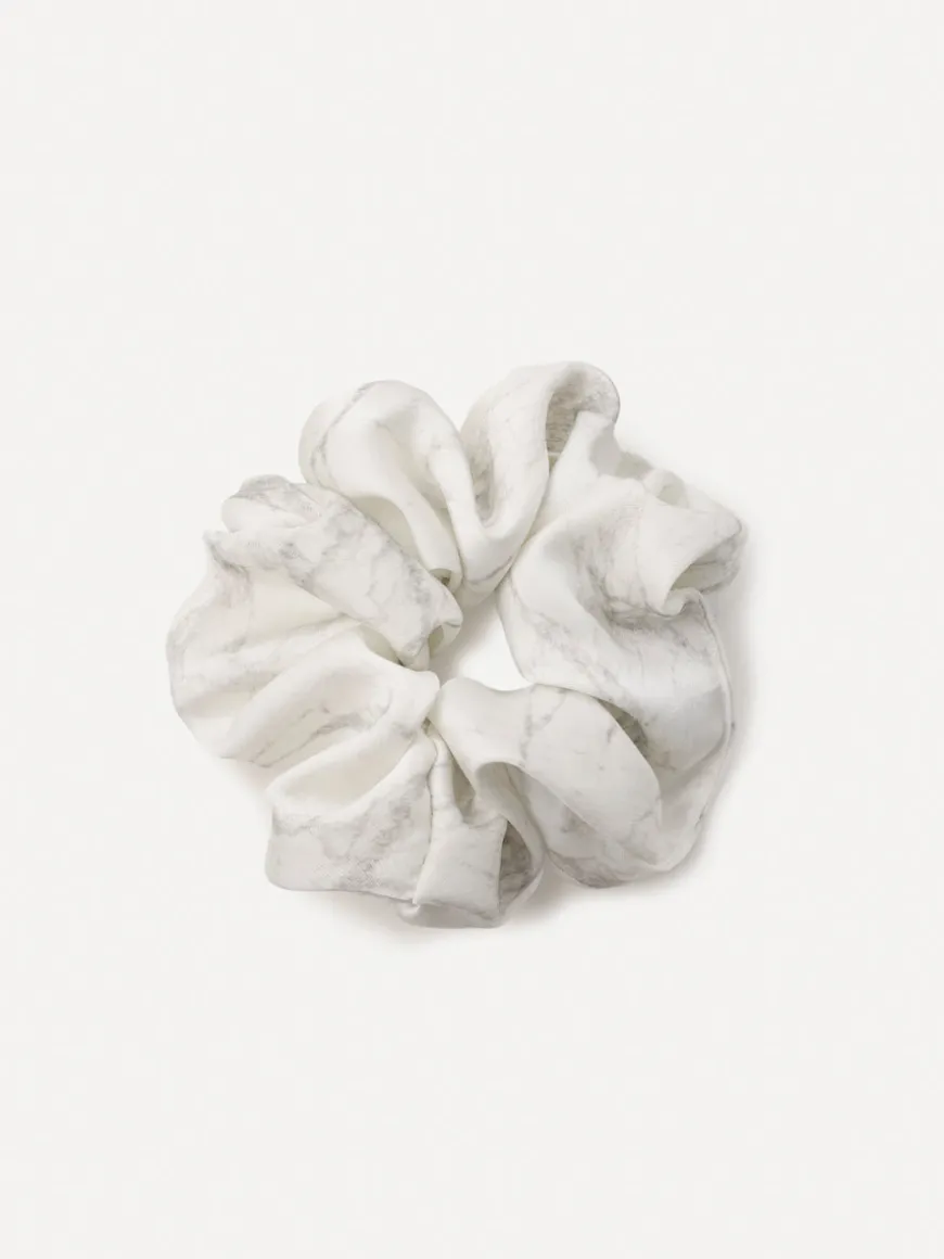 Serene Flow White Scrunchie