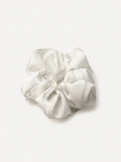 Serene Flow White Scrunchie
