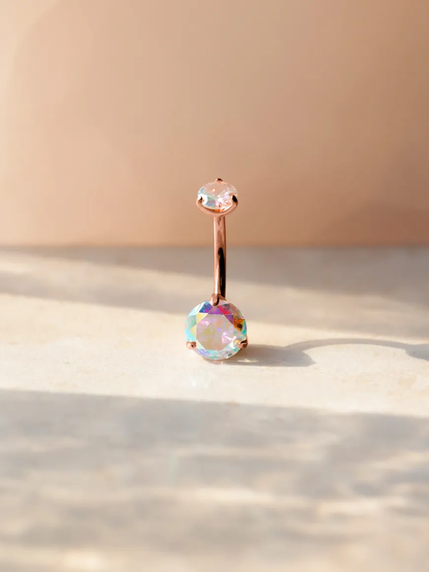 Serene Glow Rainbow Titan Bauchnabelpiercing