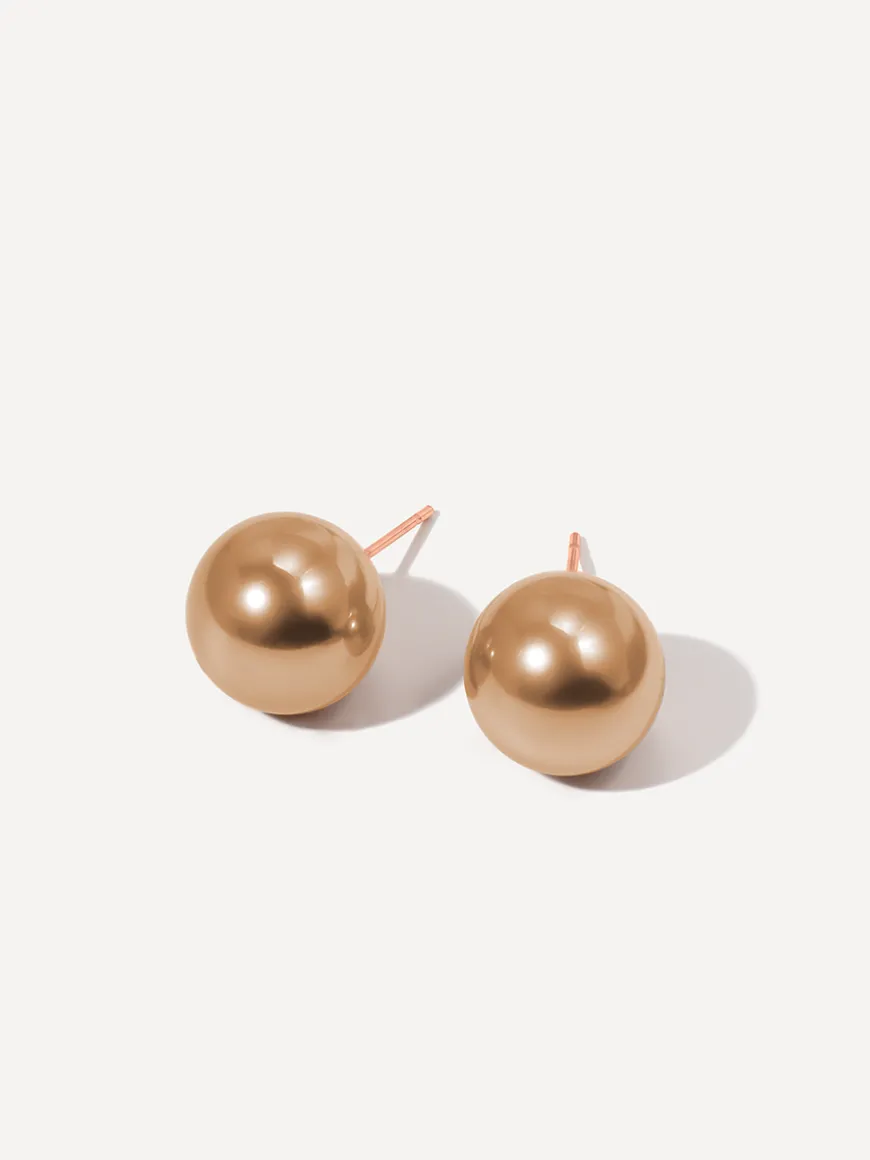 Serene Pearl Coffee Ohrringe