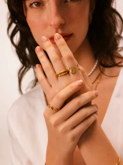 Shell Starfish Ring