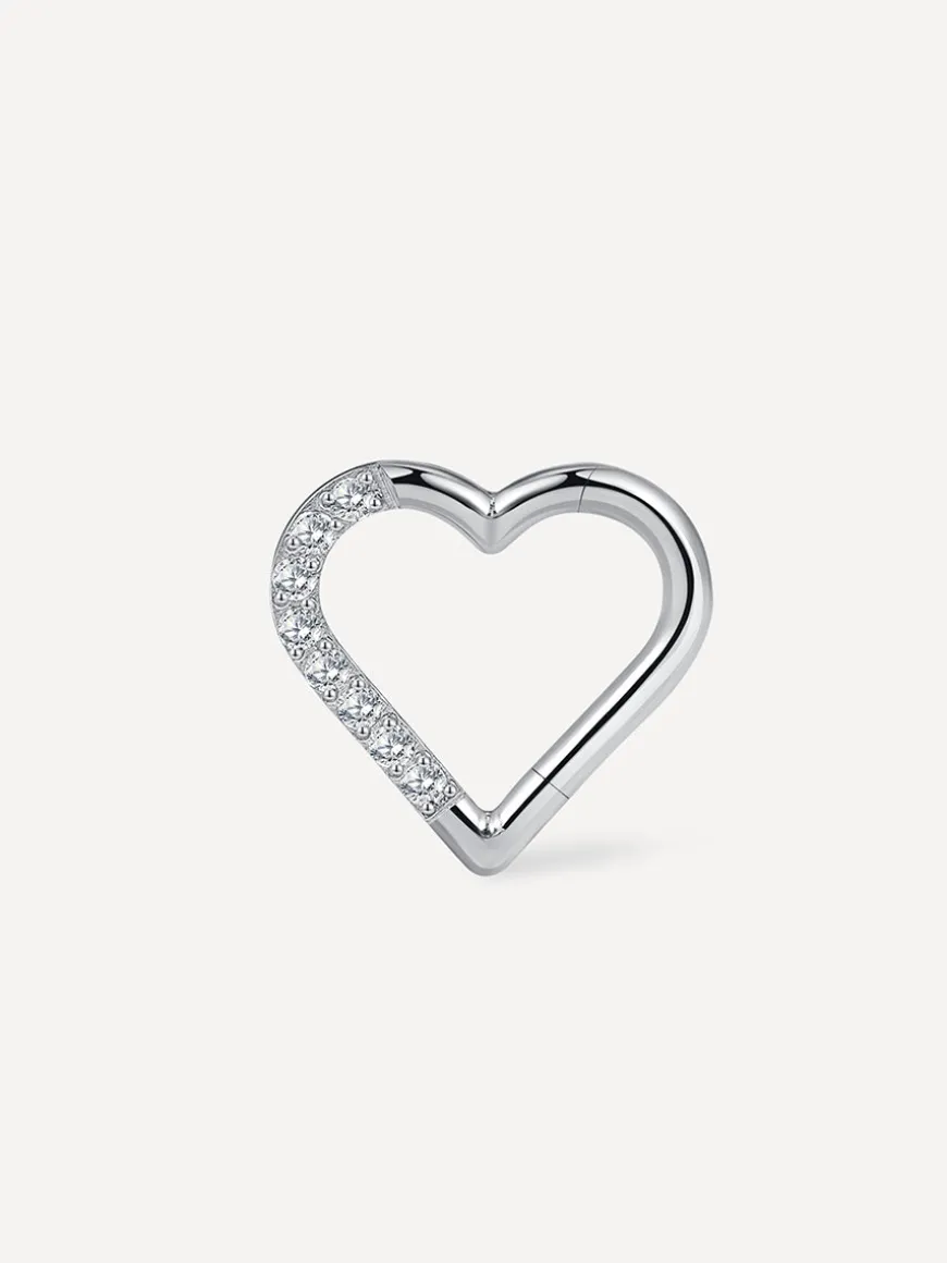 Shine Heart Titan Piercing
