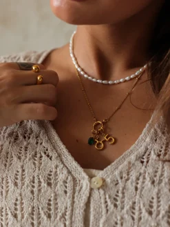 Shining Birth Emerald Ketten-Charm