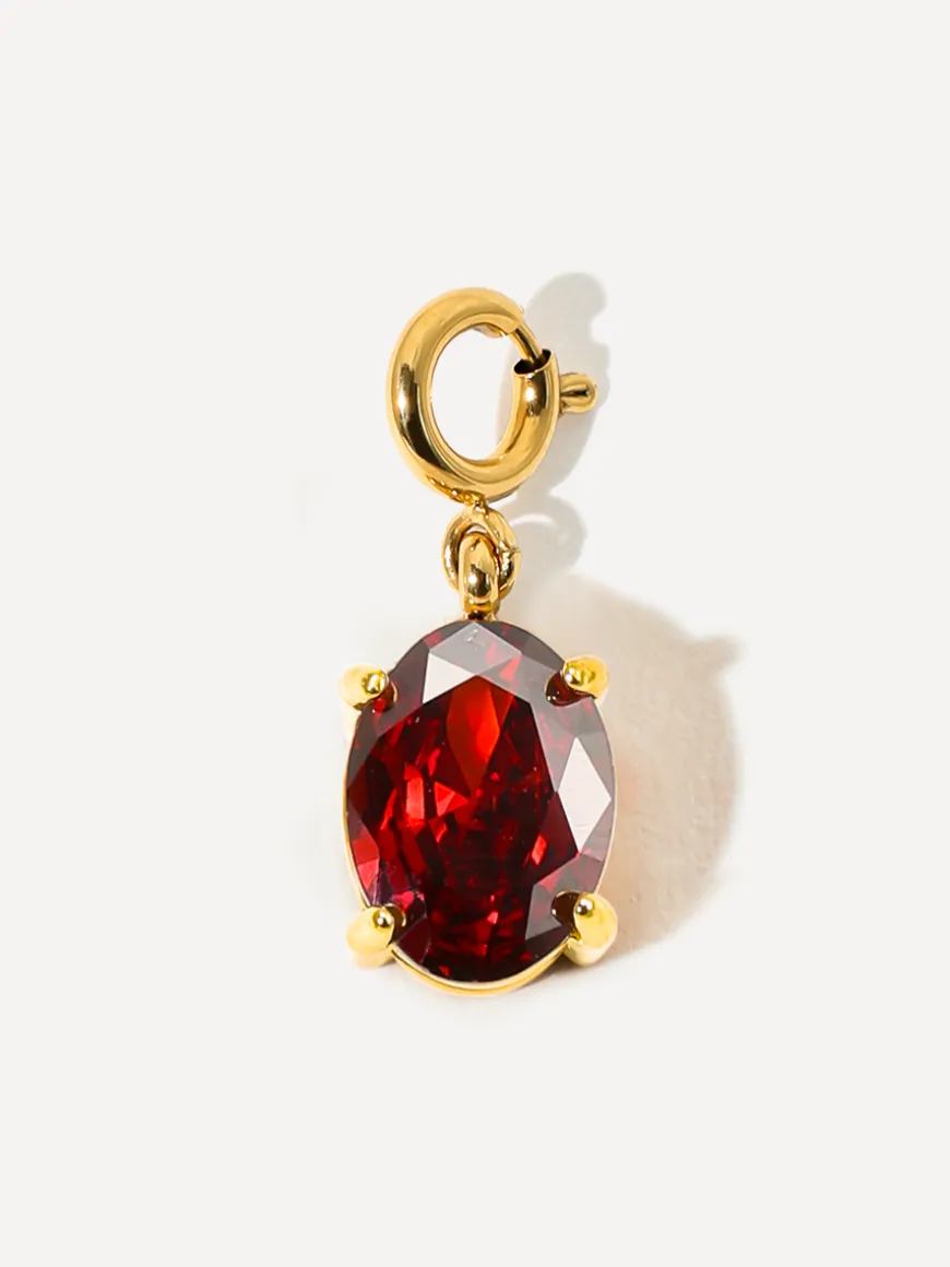 Shining Birth Garnet Red Ketten-Charm