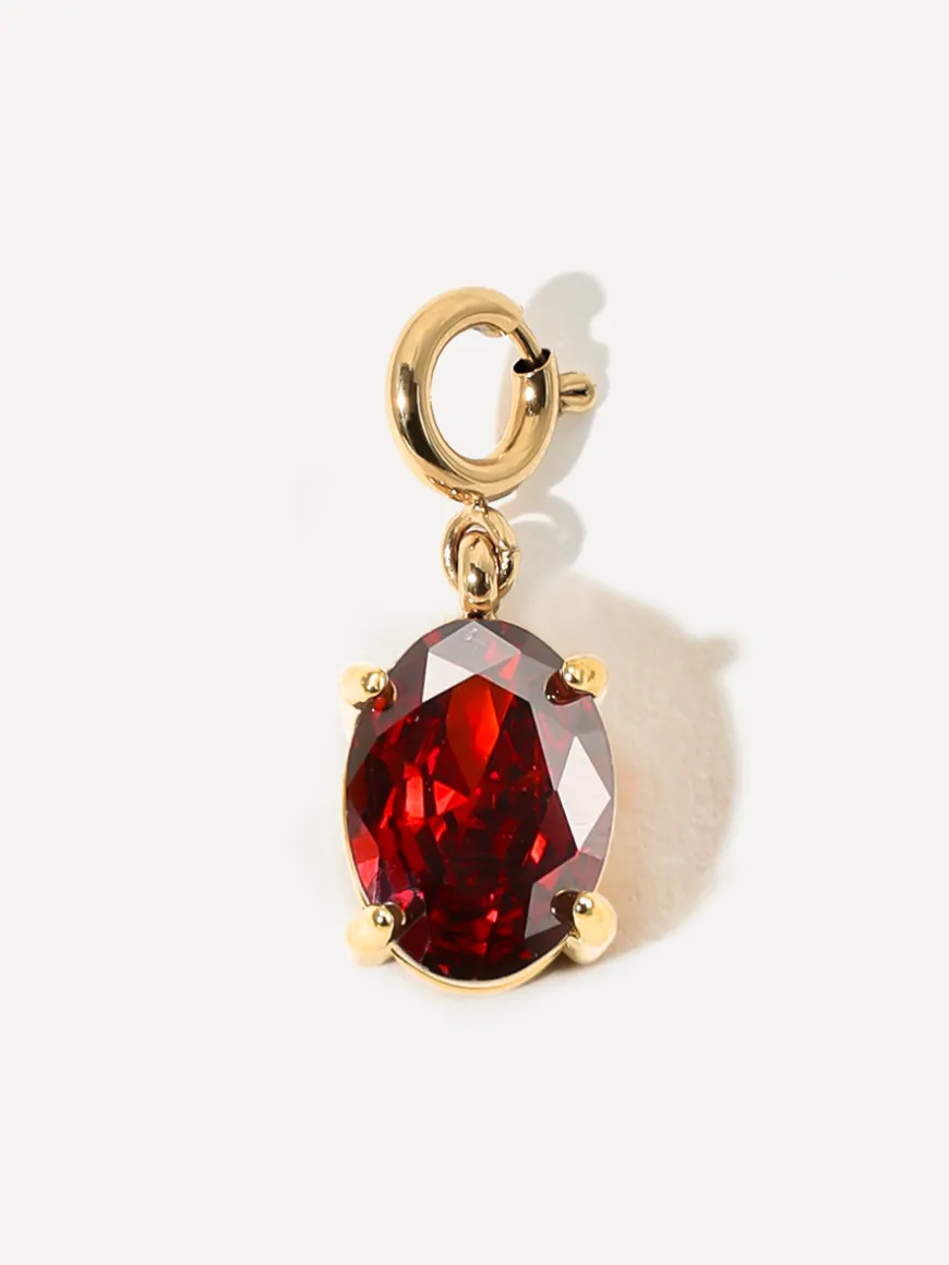 Shining Birth Garnet Red Ketten-Charm
