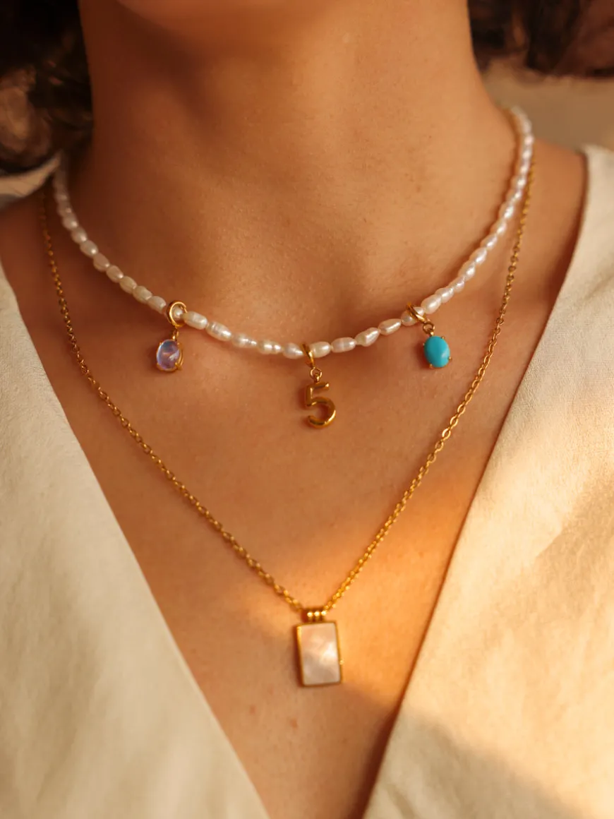 Shining Birth Turquoise Ketten-Charm