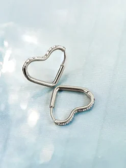 Shining Open Heart Ohrringe