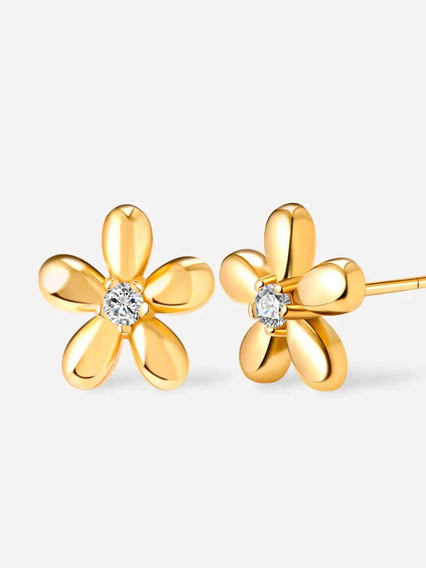 Simple Flower Ohrringe