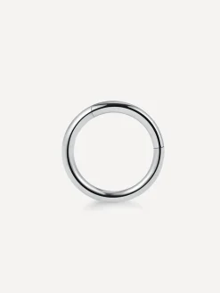 Simple Hoop Titan Piercing