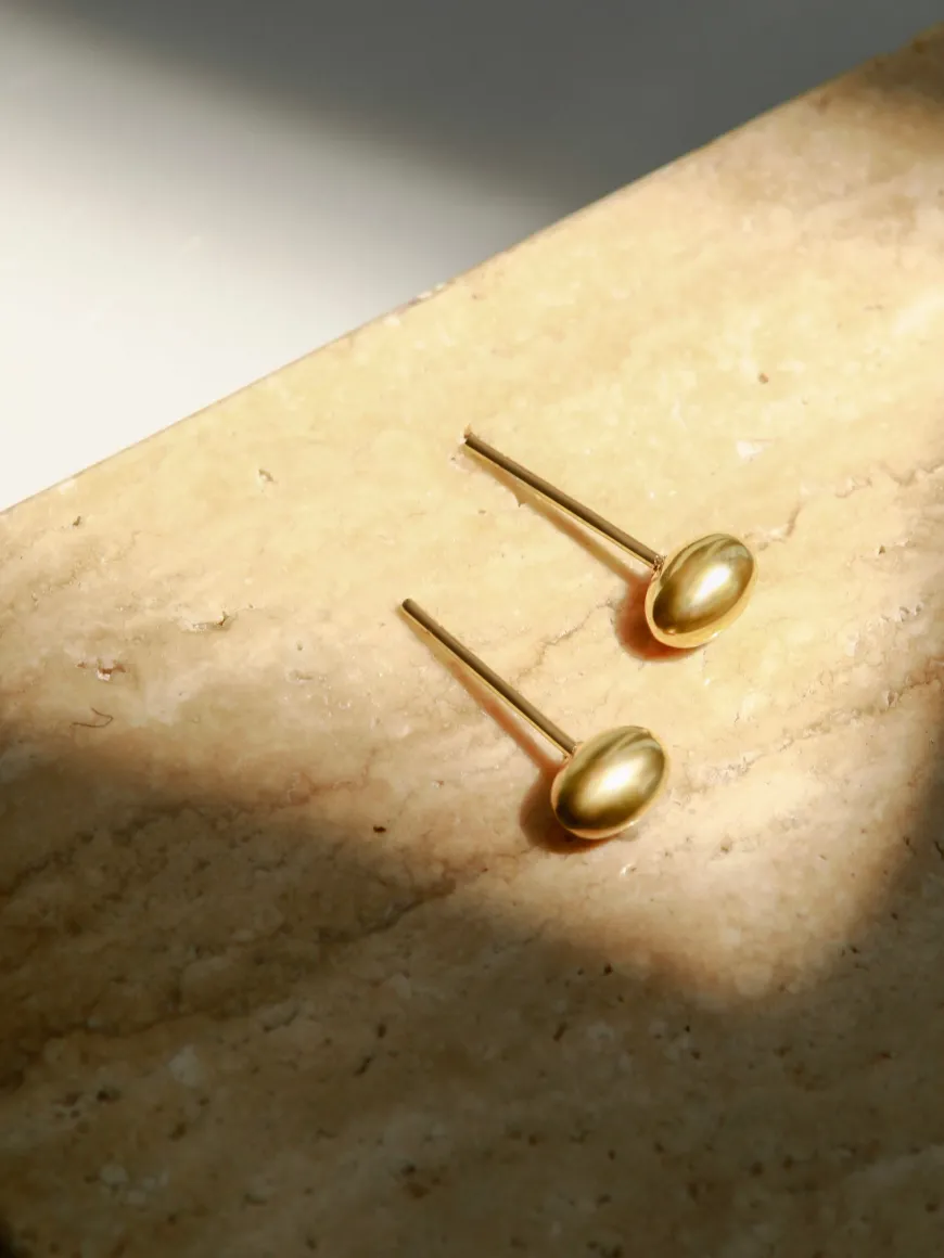 Simple Oval Ohrringe
