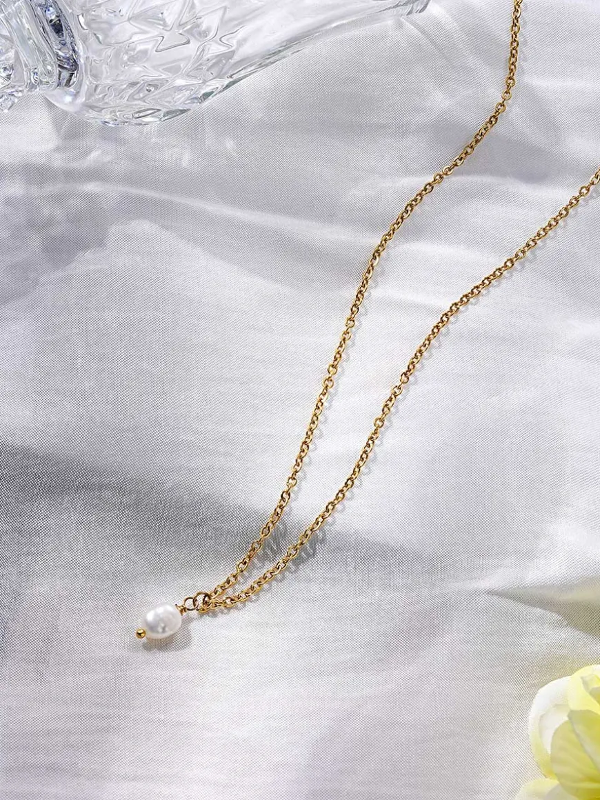 Simple Pearl Pendant Kette