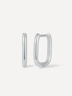 Small Square Hoop Ohrringe