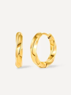Small Twist Hoop Ohrringe