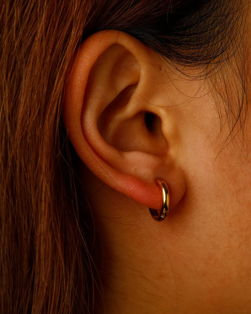 SMOOTH HOOP SMALL OHRRINGE