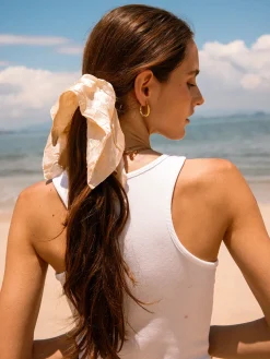Soft Grace Beige Scrunchie