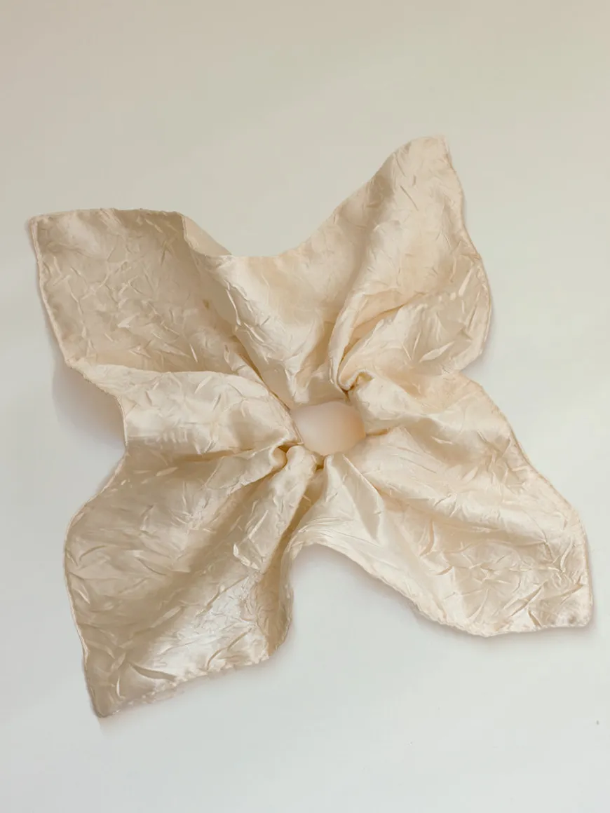Soft Grace Beige Scrunchie