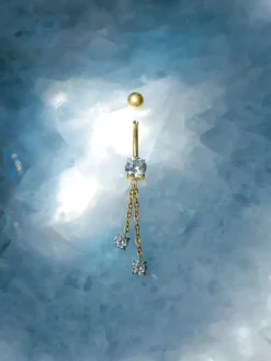 Sparkling Flow Titan Bauchnabelpiercing