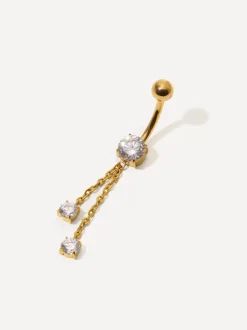 Sparkling Flow Titan Bauchnabelpiercing