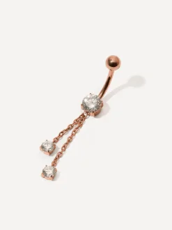 Sparkling Flow Titan Bauchnabelpiercing