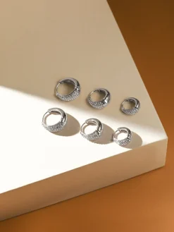 Sparkling Hoop Medium Ohrringe