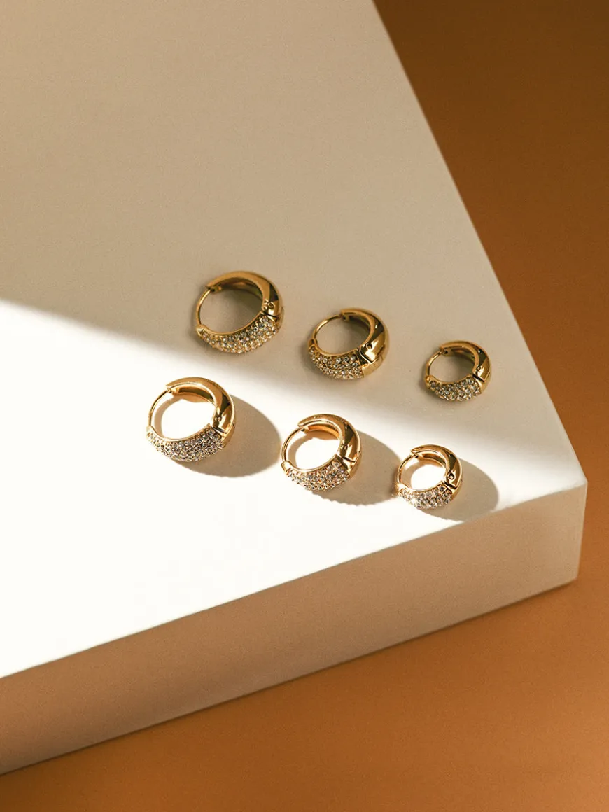 Sparkling Hoop Medium Ohrringe