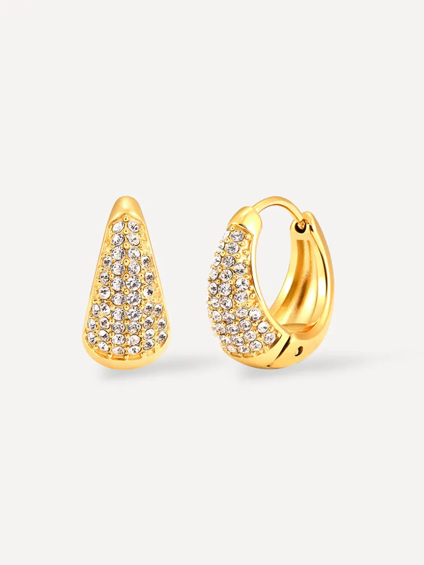 Sparkling Hoop Medium Ohrringe