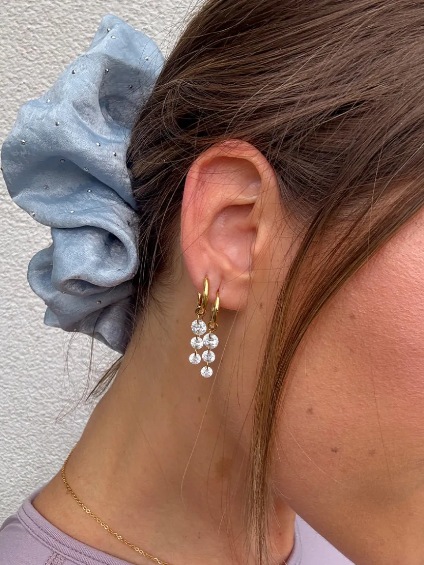 Sparkling Joy Blue Scrunchie