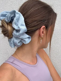Sparkling Joy Blue Scrunchie