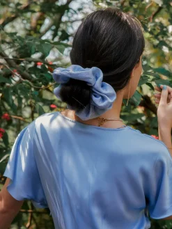 Sparkling Joy Blue Scrunchie