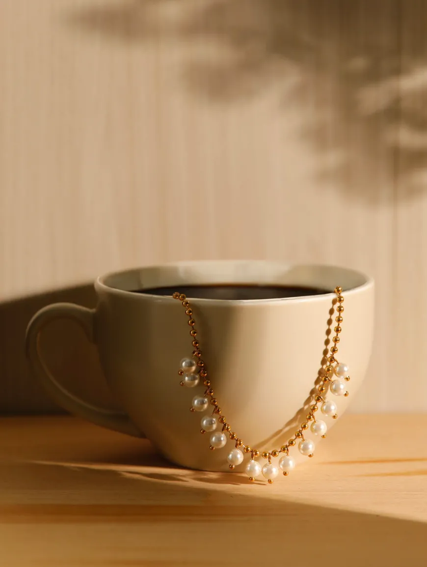 Spherical Art Pearls Kette