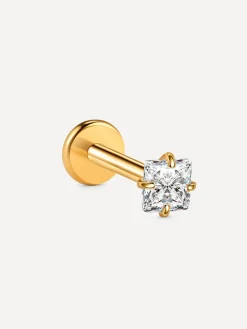 Square Spark Titan Piercing