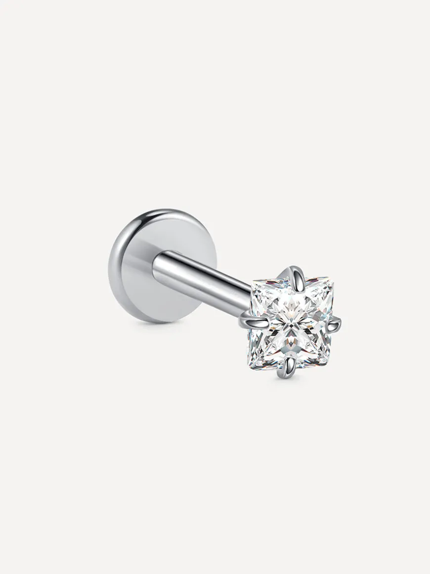 Square Spark Titan Piercing