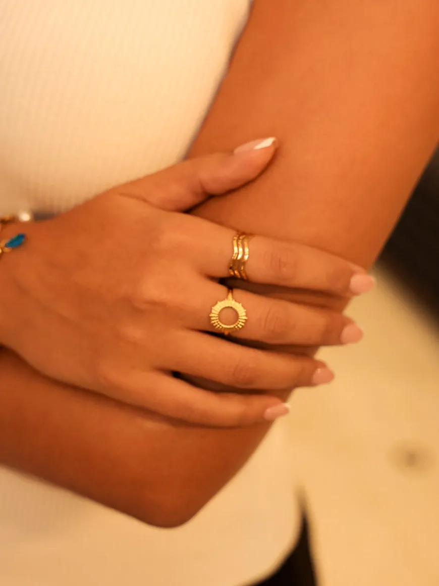 Starburst Band Ring