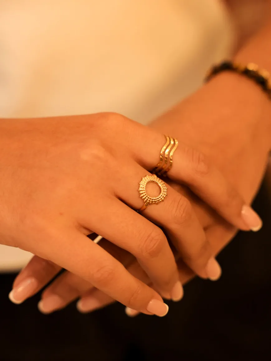 Starburst Band Ring