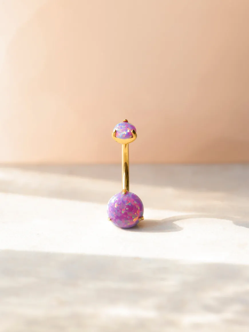 Stellar Whisper Purple Titan Bauchnabelpiercing