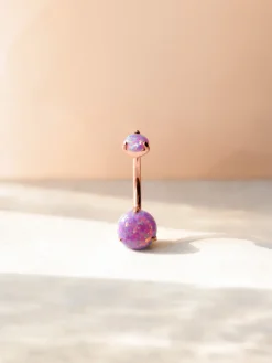 Stellar Whisper Purple Titan Bauchnabelpiercing