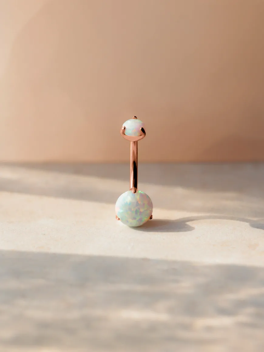 Stellar Whisper White Titan Bauchnabelpiercing