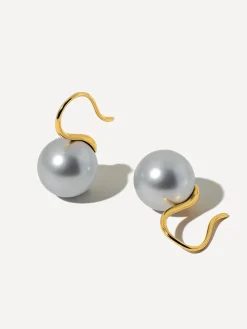Sway Pearl Grey Ohrringe