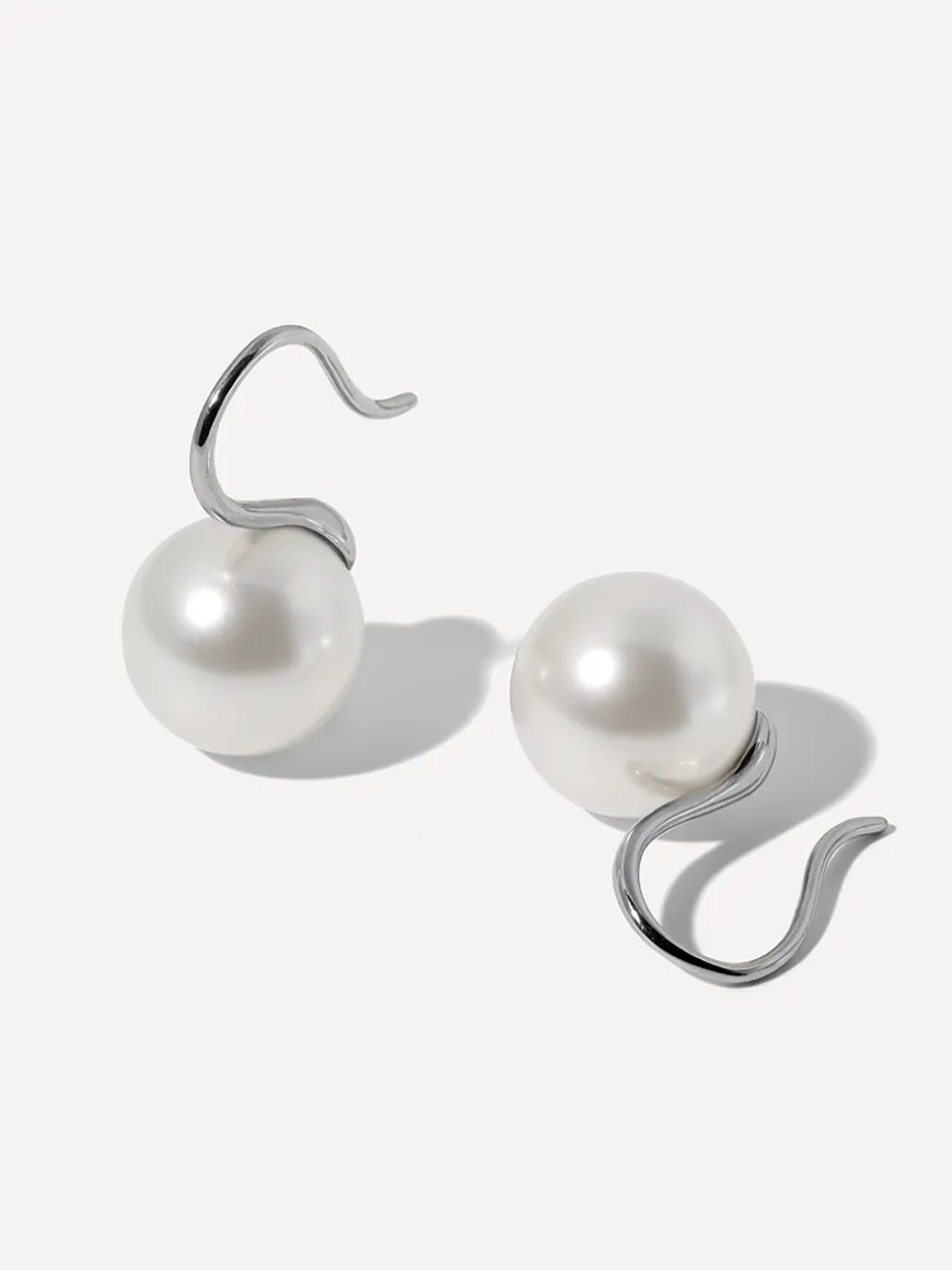 Sway Pearl White Ohrringe
