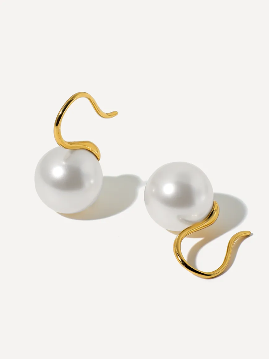Sway Pearl White Ohrringe