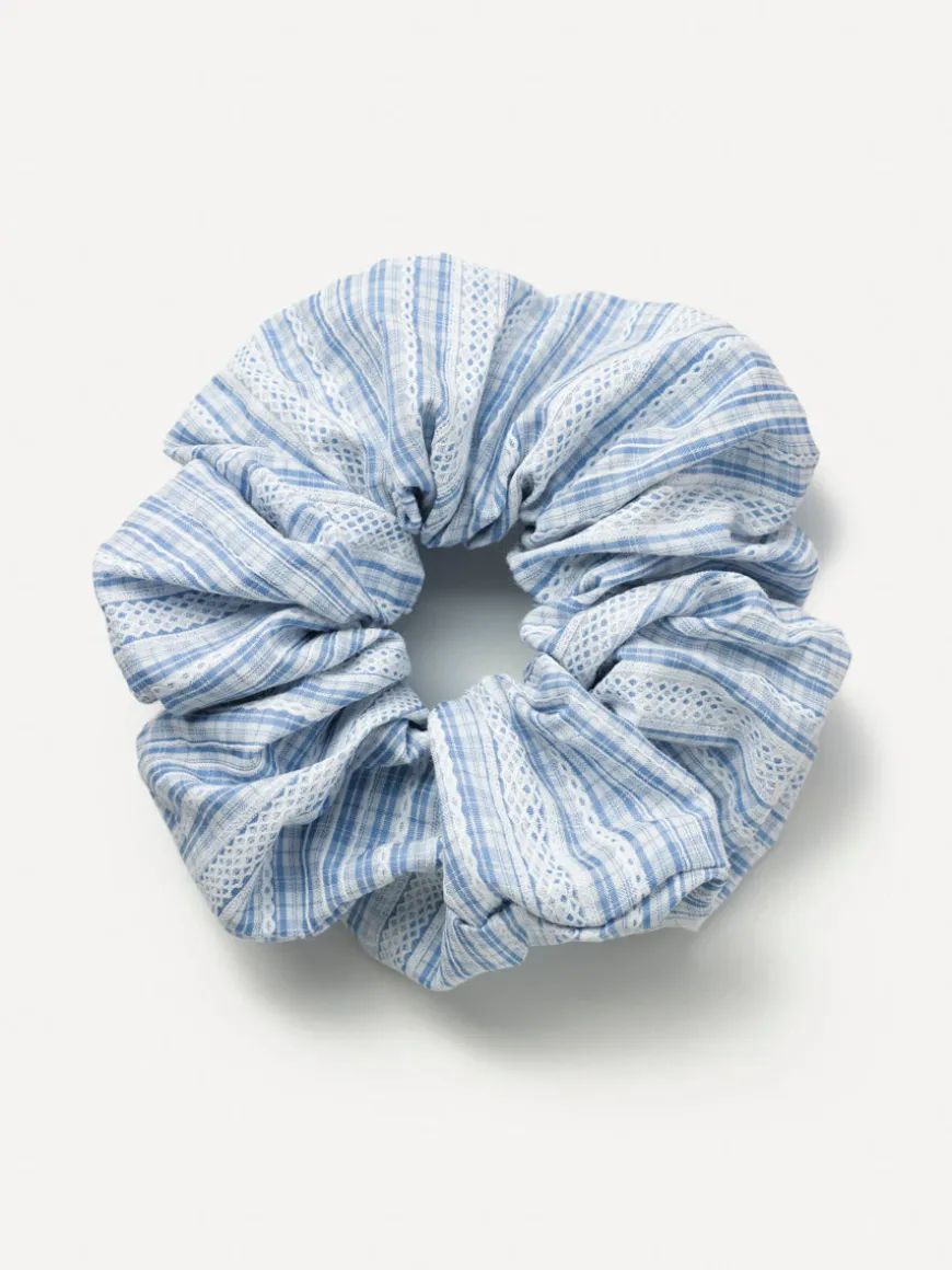 Sweet Lace Blue Scrunchie